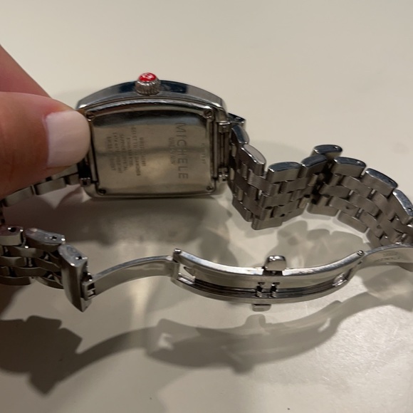 Michele Urban Mini watch with Diamond trim